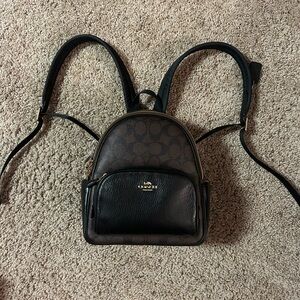 Coach mini backpack